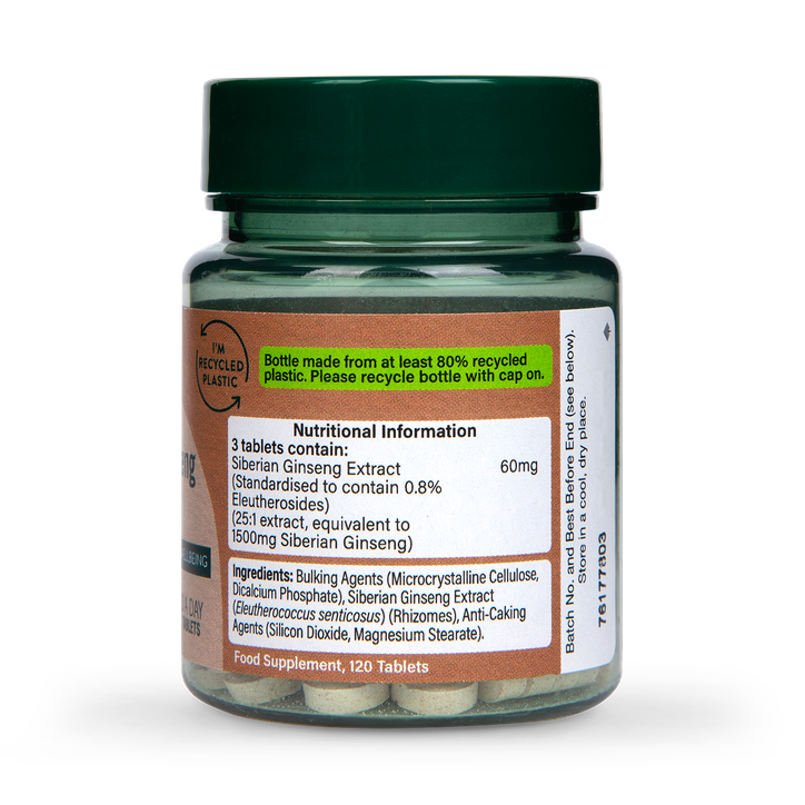 Holland & Barrett Siberian Ginseng 120 Tablets image 3