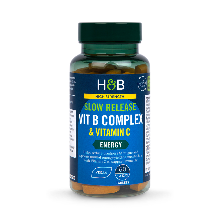 Holland & Barrett Super Strength Complete Vit B Complex + Vitamin C 60 Tablets