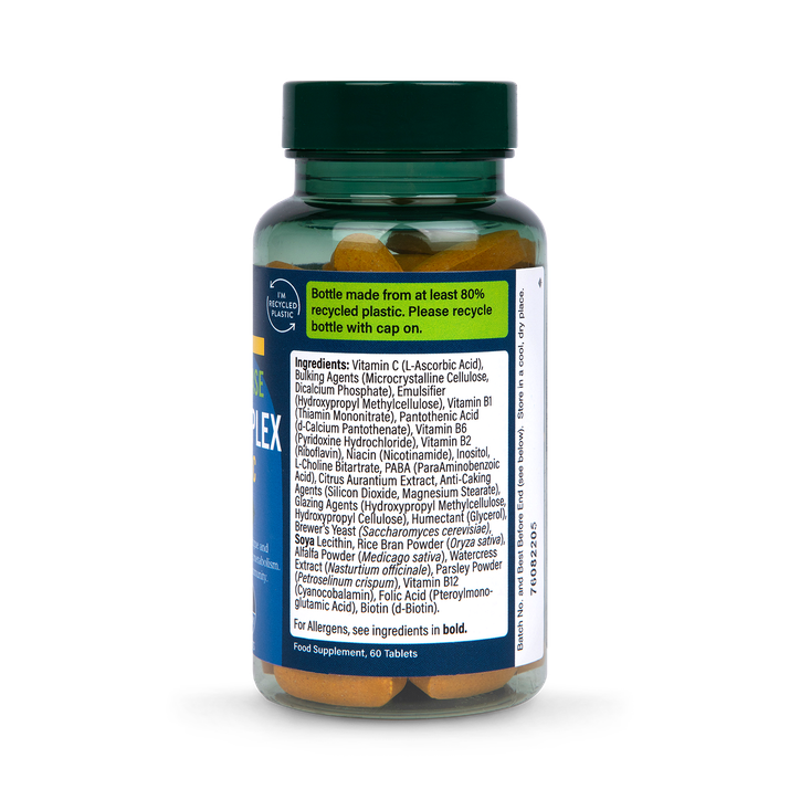 Holland & Barrett Super Strength Complete Vit B Complex + Vitamin C 60 Tablets image 2