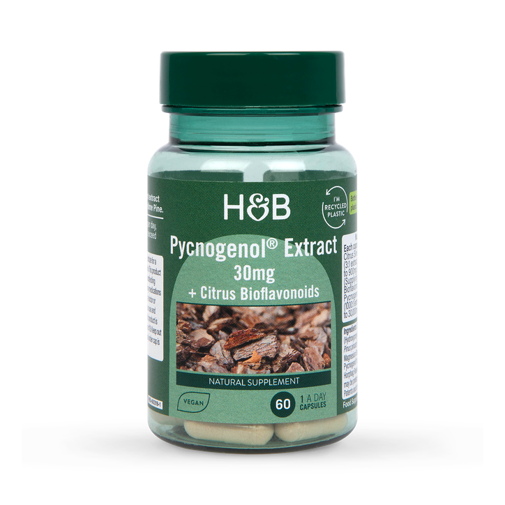 Holland & Barrett Pycnogenol 30mg 60 Capsules image 1