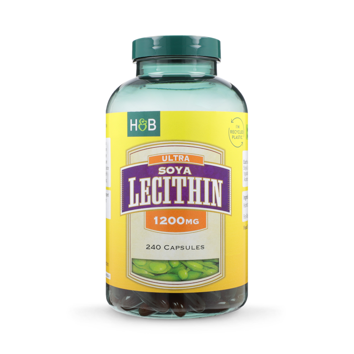 Holland & Barrett Ultra Soya Lecithin 240 Capsules 1200mg image 1