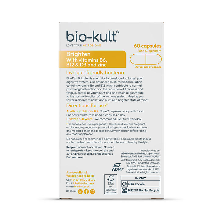 Bio-Kult Brighten Advanced Multi Action Formulation 60 Capsules image 2