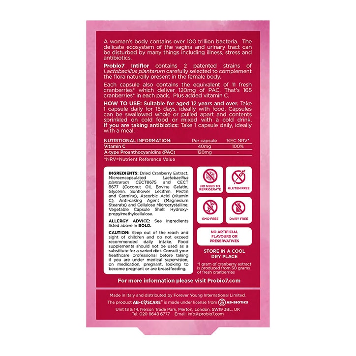 Probio7 Intiflor Female Intimate Health 15 Capsules image 2