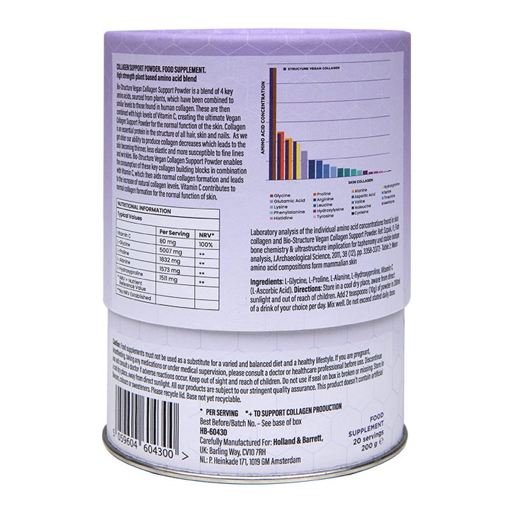 Bio-Structure Vegan Beauty Collagen Support Powder image 2