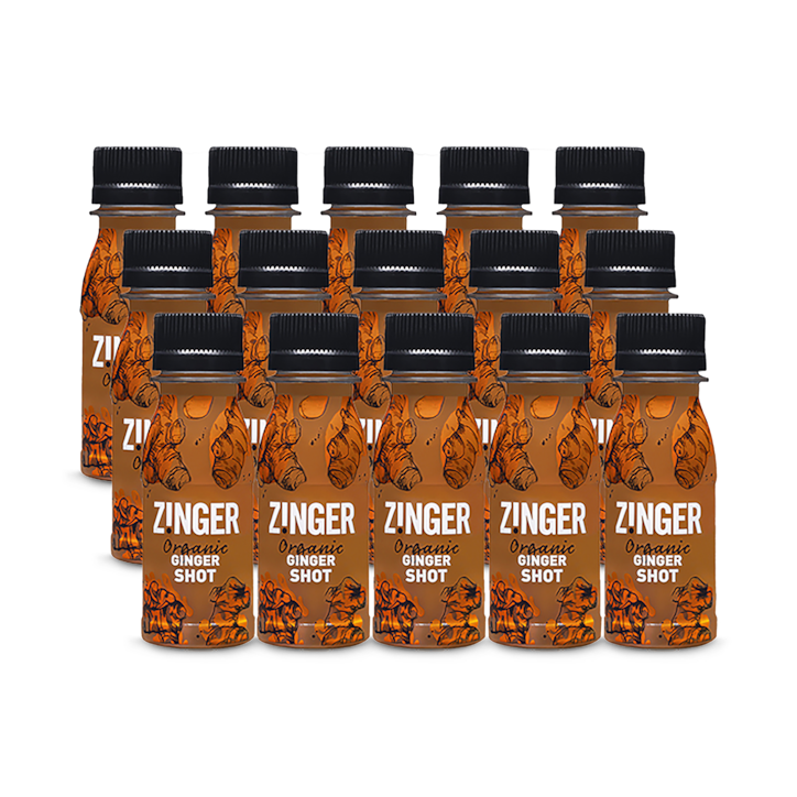 James White Drinks Organic Ginger Zinger Shots (Full Box) 15x 70ml image 1