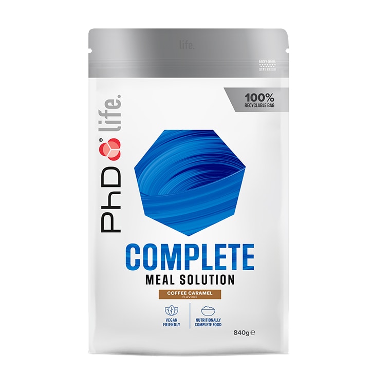 PhD Nutrition Life Complete Meal Replacement Coffee Caramel 840g