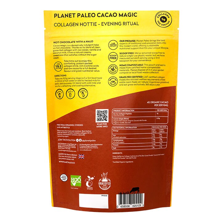 Planet Paleo Pure Collagen Cacao Magic 264g image 2