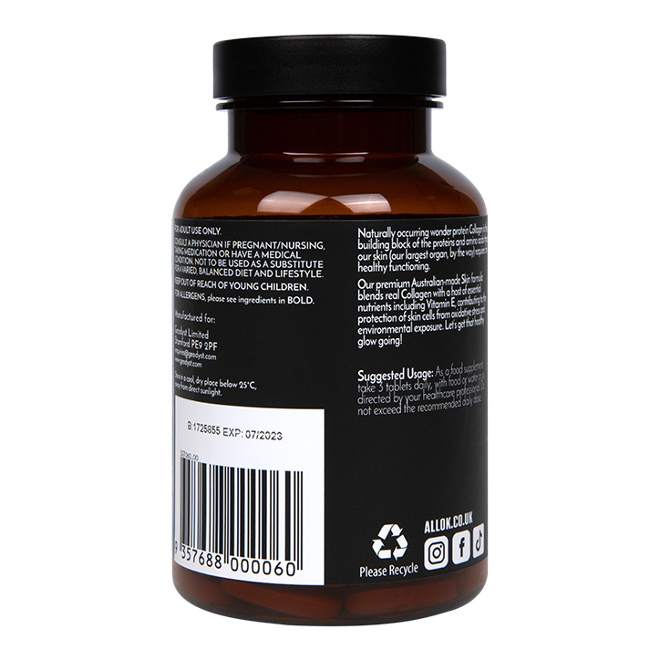 allók Skin Glow Premium Collagen 60 Tablets image 2