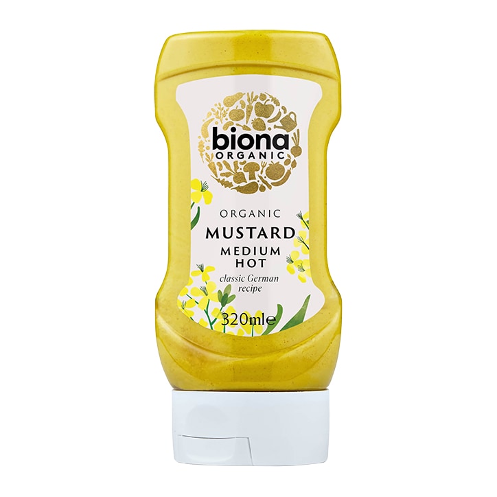 Biona Mustard Medium Hot Classic German 320ml image 1