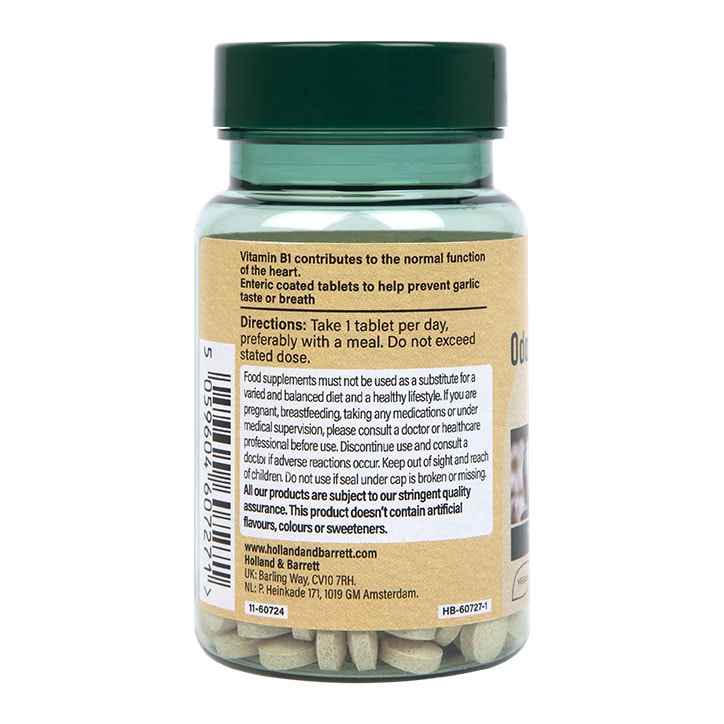Holland & Barrett Enteric Coated Odourless Garlic 500mg 60 Tablets-3