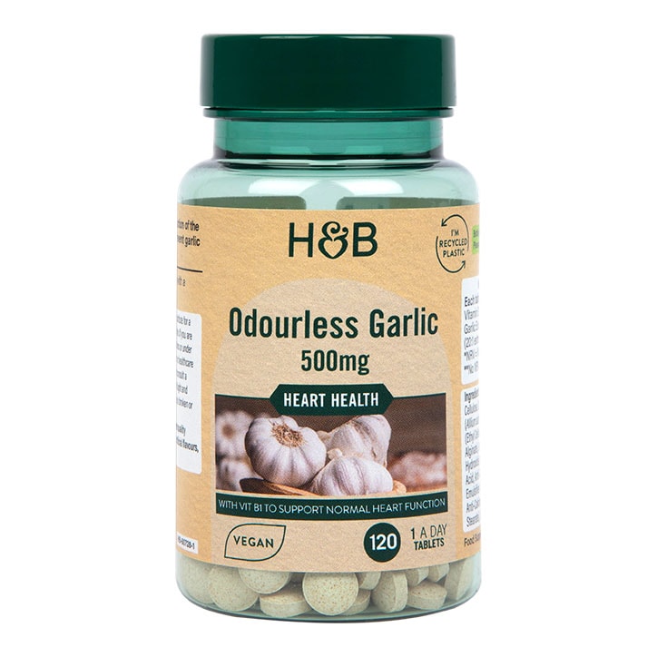 Holland & Barrett Enteric Coated Odourless Garlic 500mg 120 Tablets