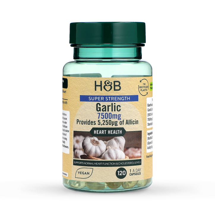 Holland & Barrett Super Strength Garlic 7500mg 120 Capsules image 1