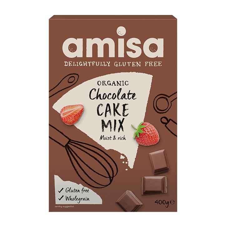 Amisa Organic Gluten Free Chocolate Cake Mix 400g