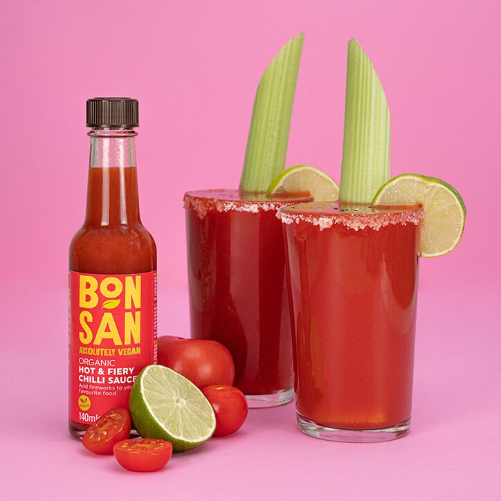 Bonsan Vegan Hot & Fiery Chilli Sauce Organic 140ml image 3