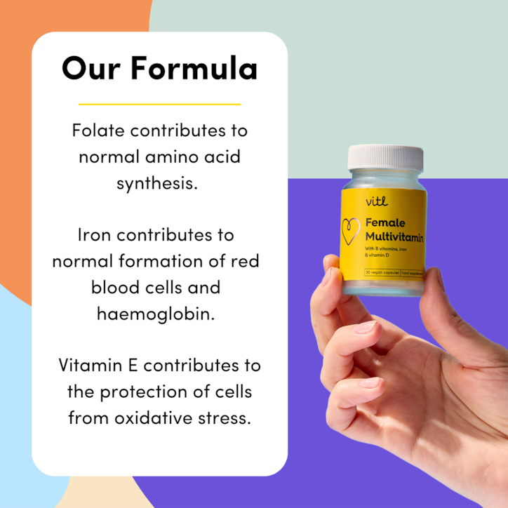 Vitl Female Multivitamin 30 Capsules image 3