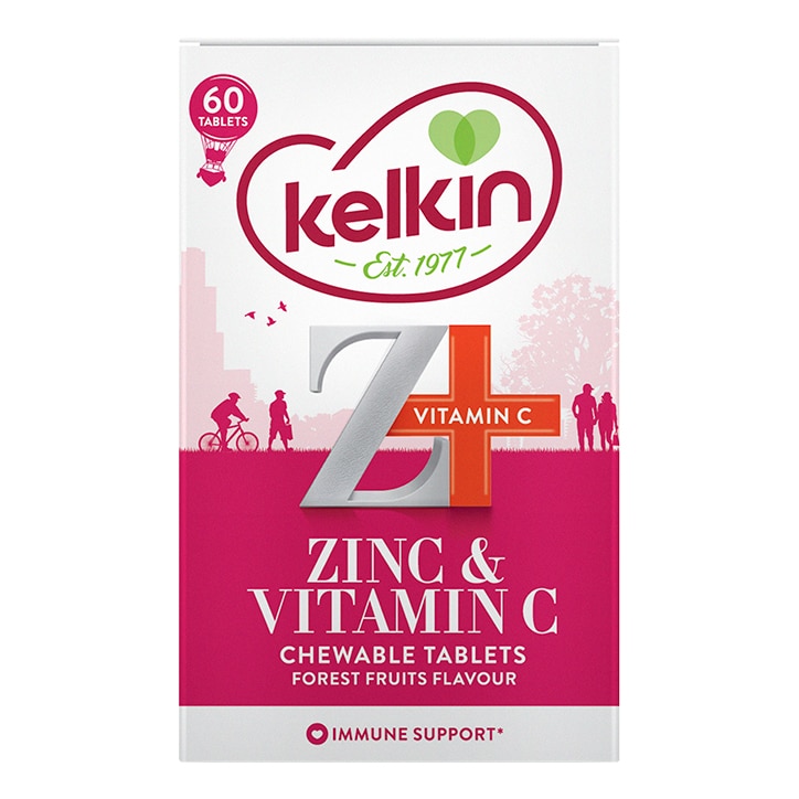 Kelkin Zinc & Vitamin C 60 Chewable Tablets-1