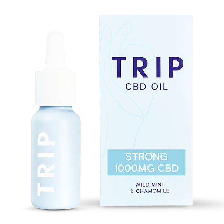 TRIP Wild Mint & Chamomile CBD Oil 1000mg 15ml image 1
