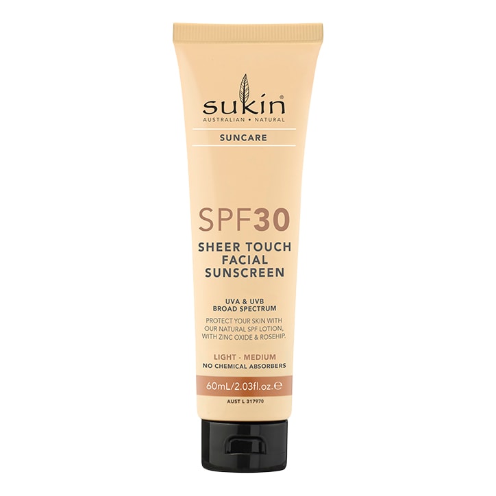 Sukin SPF30 Sheer Touch Facial Sunscreen Light-Medium 60ml-1