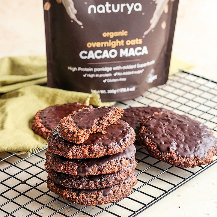 Naturya Overnight Oats Cacao Maca Organic 300g-3