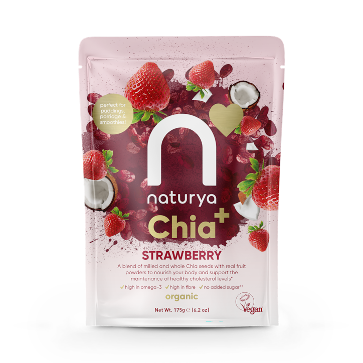 Naturya Chia+ Strawberry Organic 175g image 1