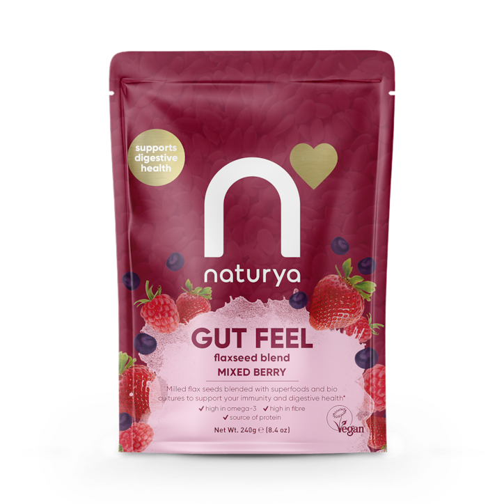 Naturya Gut Feel Flaxseed Blend Mixed Berry 240g image 1