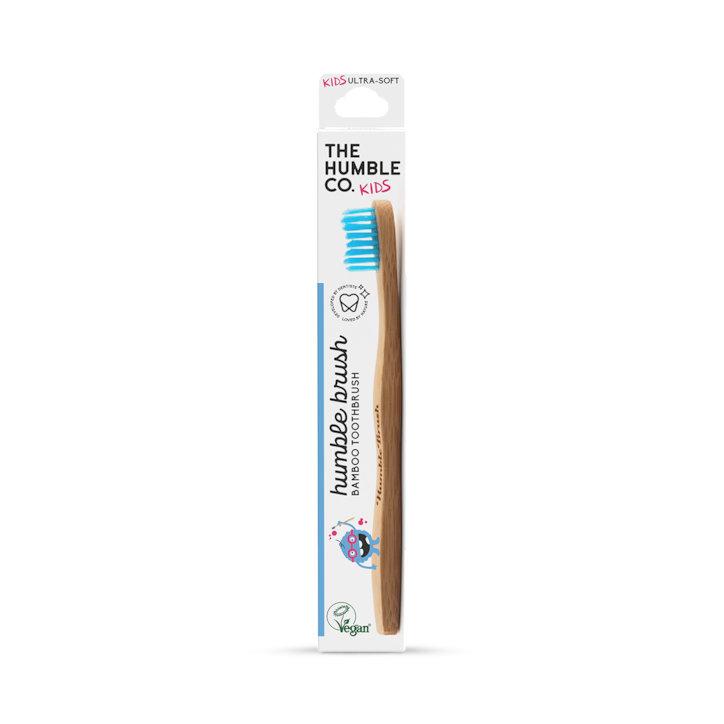 Humble Bamboo Kids Ultra Soft Bristle Toothbrush (Blue, Purple, White or Yellow) image 1