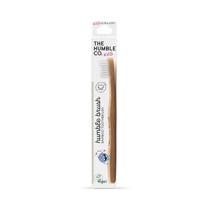 Humble Bamboo Kids Ultra Soft Bristle Toothbrush (Blue, Purple, White or Yellow) image 4