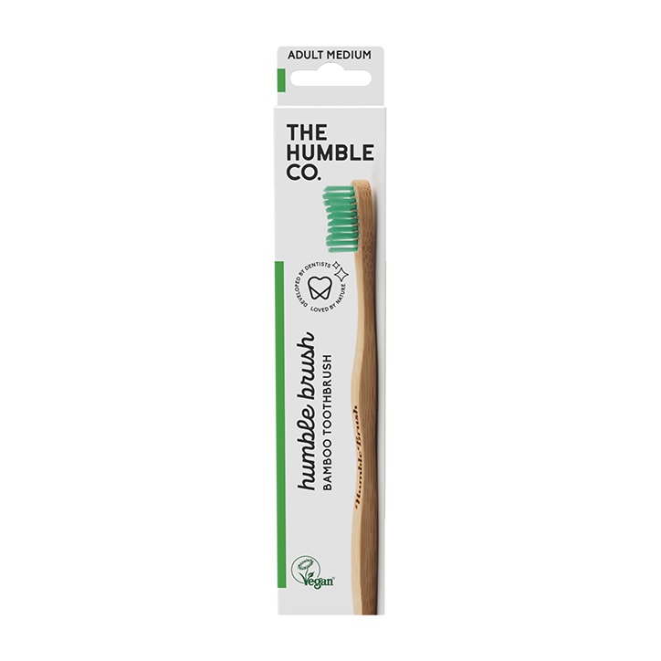 Humble Bamboo Adult Medium Bristle Toothbrush (Blue, Purple, White or Green)-3