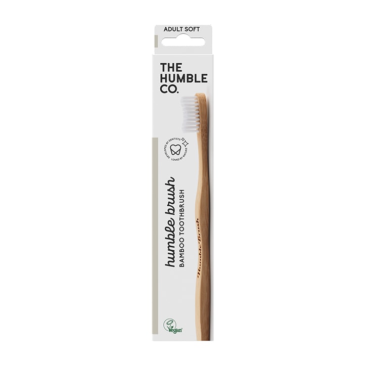 Humble Bamboo Adult Soft Bristle Toothbrush (Blue, Purple, White or Green)