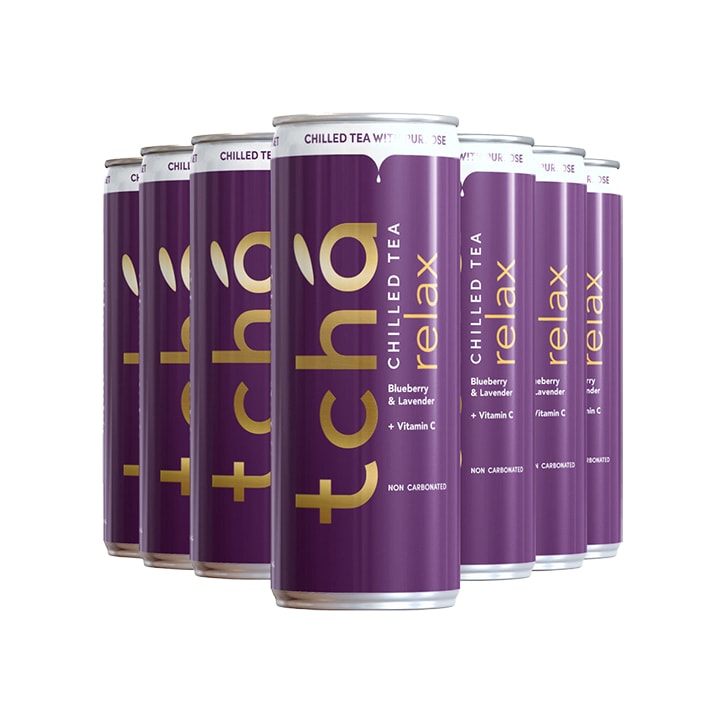 Tcha Relax Blueberry & Lavender Chilled Tea 250ml image 2
