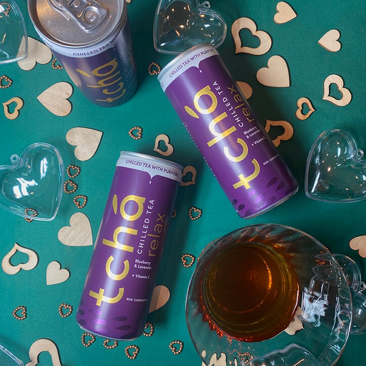 Tcha Relax Blueberry & Lavender Chilled Tea 250ml image 3