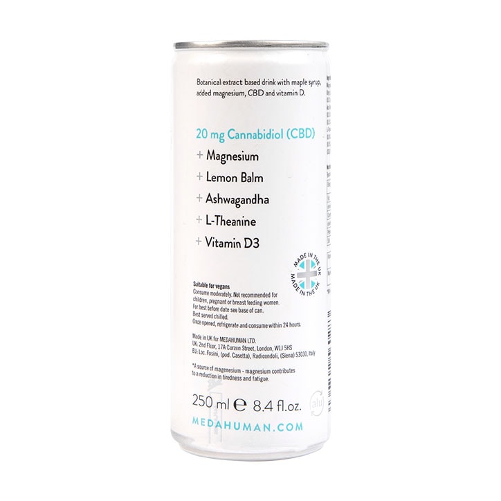 Medahuman Chamomile & Black Tea CBD Relax Drink 250ml image 3