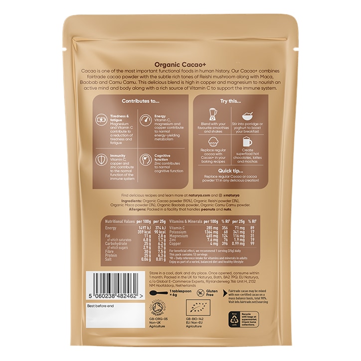 Naturya Cacao+ Blend FT Organic 300g image 2