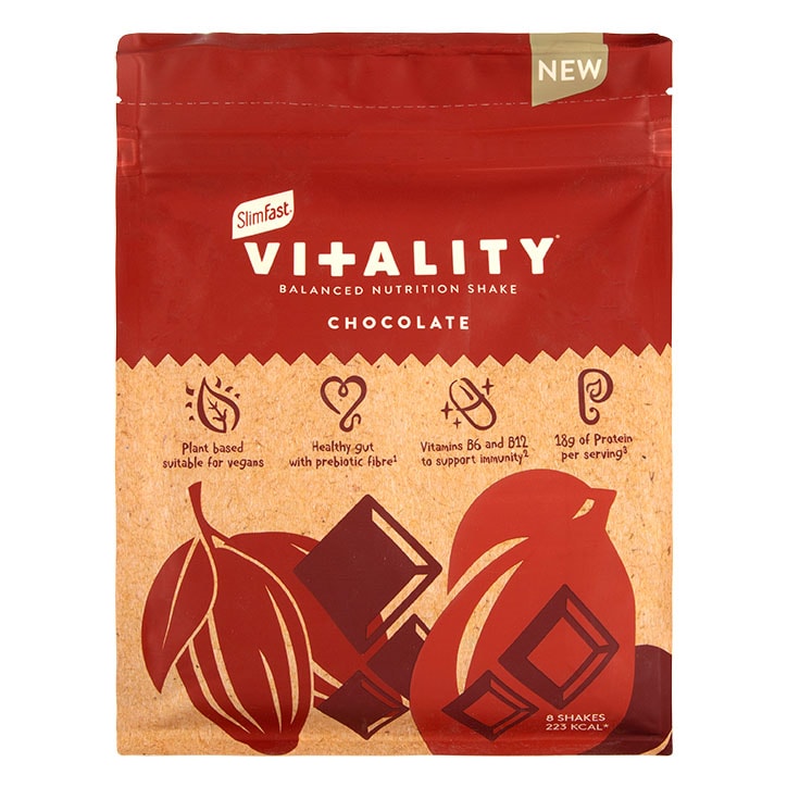 SlimFast Vitality Balanced Nutrition Shake Chocolate 480g