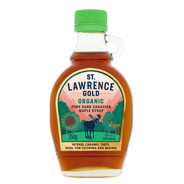 St. Lawrence Gold Organic Pure Dark Canadian Maple Syrup 250g-1