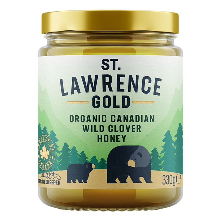 St. Lawrence Gold Organic Canadian Wild Clover Honey 330g