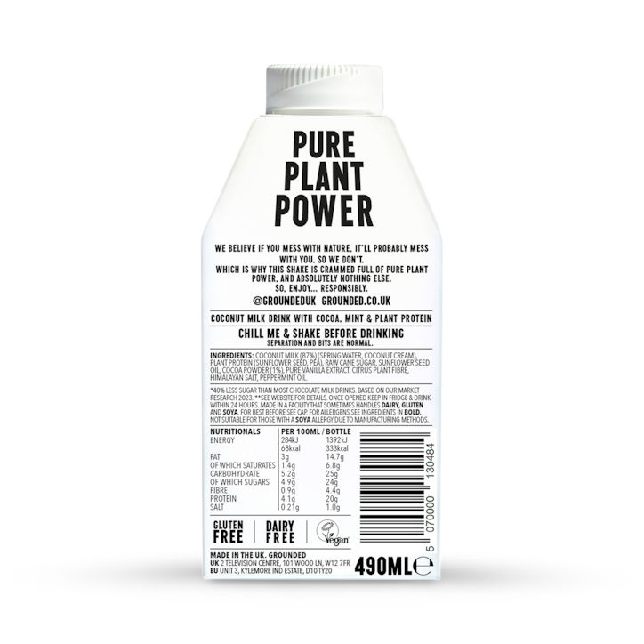 Grounded Protein Mint Choc M*lkshake 490ml image 2