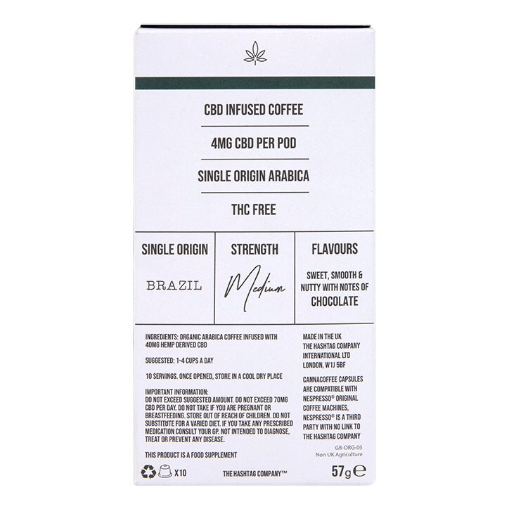 CANNACOFFEE Original CBD Coffee Pods x10 image 2