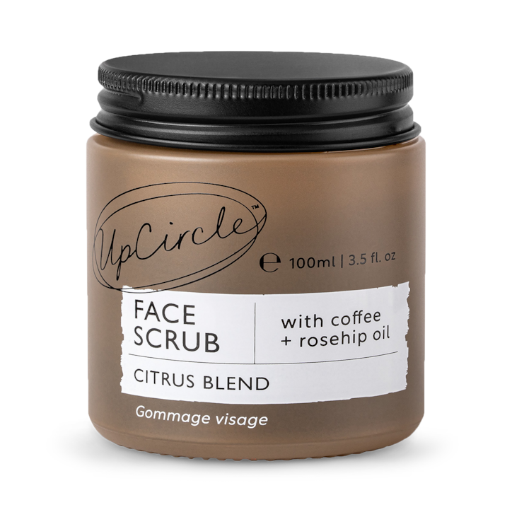 UpCircle Face Scrub Citrus with Coffee + Rosehip Oil 100ml