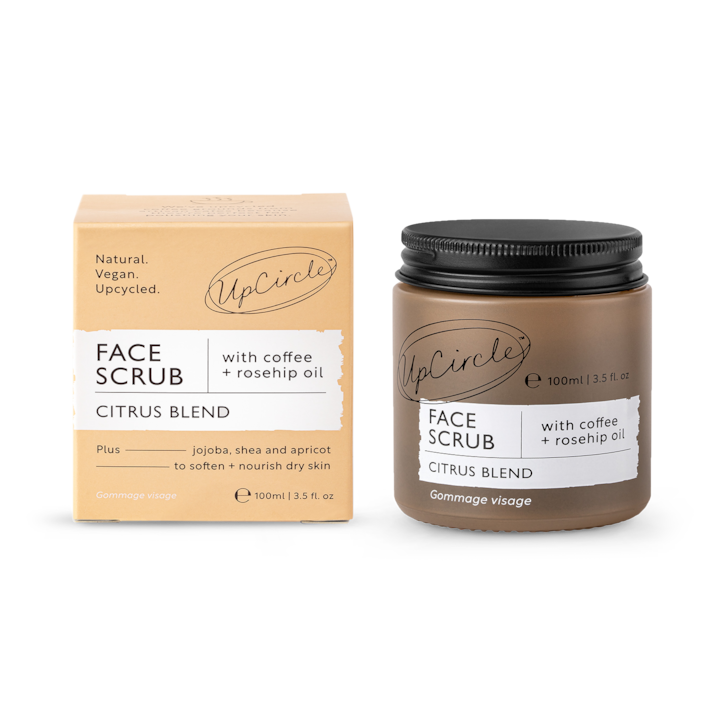 UpCircle Face Scrub Citrus with Coffee + Rosehip Oil 100ml image 2