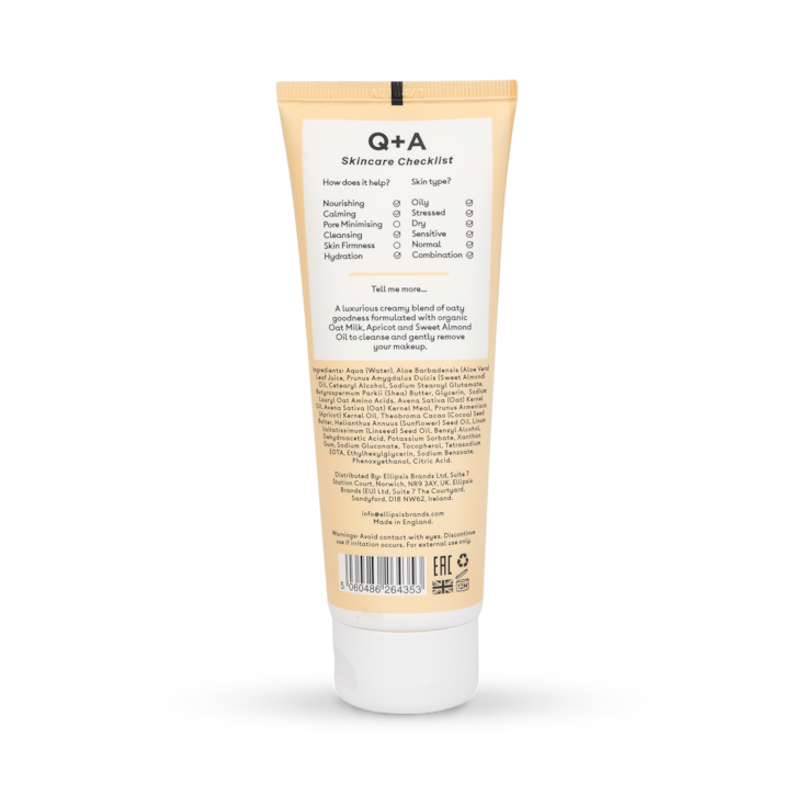 Q+A Oat Milk Cream Cleanser 125ml image 2