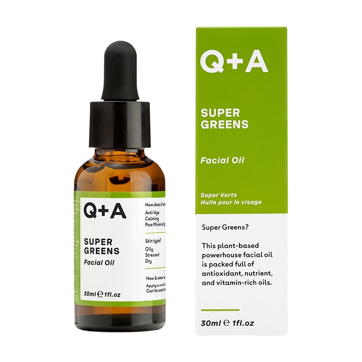 Q+A Super Greens Facial Oil 30ml-1