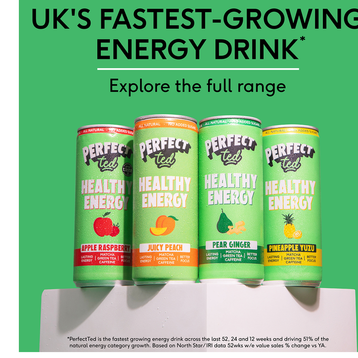 PerfectTed Matcha Pineapple Yuzu Energy Drink 250ml image 7