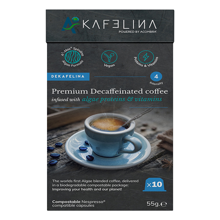 Kafelina Dekafelina Premium Decaffeinated Coffee 10 Compostable Capsules image 1