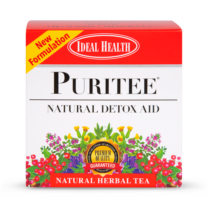 Ideal Health Puritee Natural Detox Aid 10 Tea Bags image 1