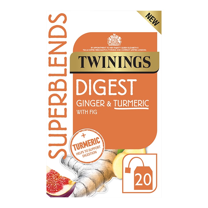 Twinings Superblends Digest Ginger & Turmeric with Fig 20 Teabags-1
