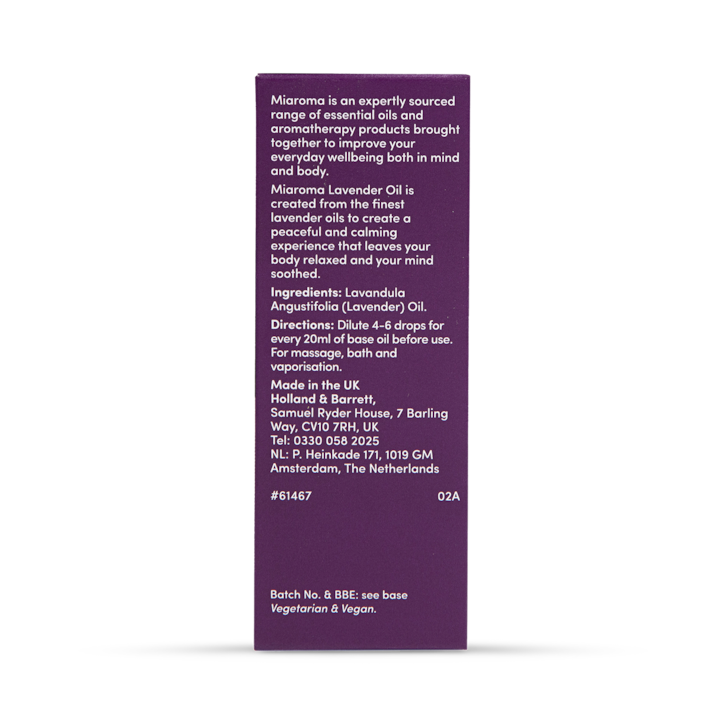 Miaroma Lavender Pure Essential Oil 20ml image 2