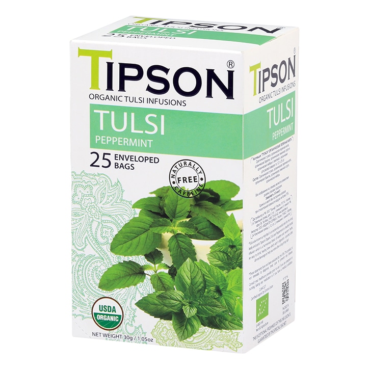 Tipson Organic Tulsi With Peppermint 25 Enveloped Tea Bags image 1