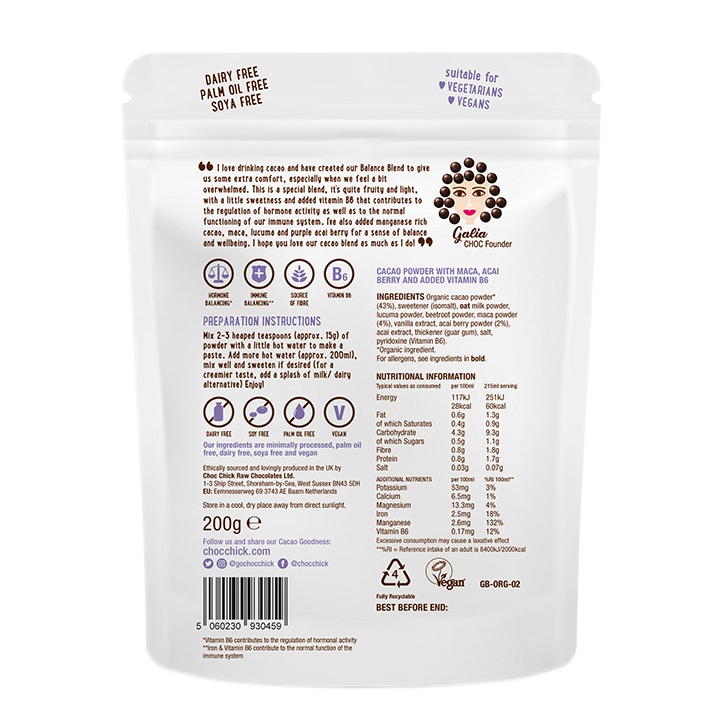 CHOC CHICK Balance Blend 200g image 2