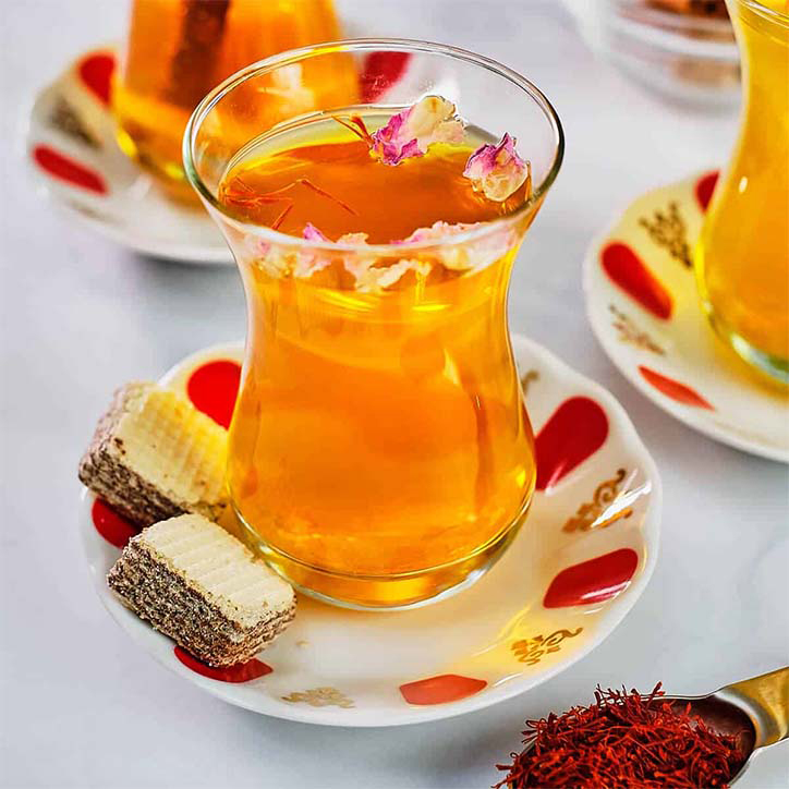 Vahdam Turmeric Saffron Herbal Tea Tisane Loose Leaf 100g image 5